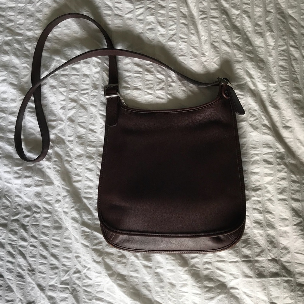 Vintage coach saddle bag purse